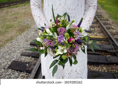 Bridal Wedding Bouquet For Outdoor Engagement Wedding Or Engagement Photo Shoot