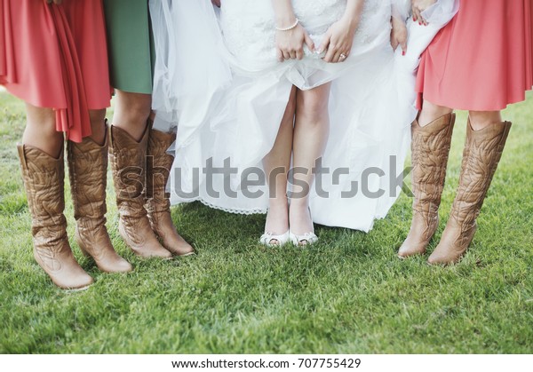 cowgirl bridesmaids