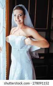 Bride getting ready. 