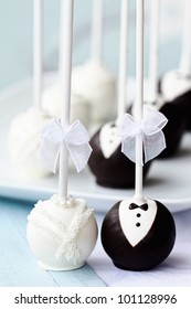 Bride And Groom Cake Pops