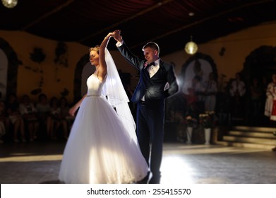 Bride And Groom Dancing On The Own Wedding