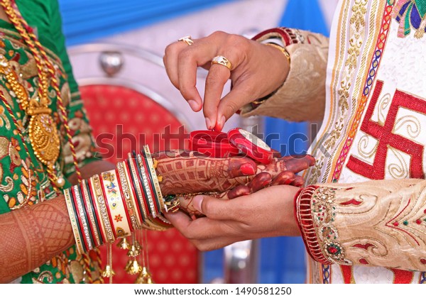 Bride Groom Indian Wedding Rituals Hindu Stock Photo Edit Now