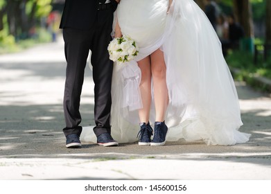 wedding with sneakers