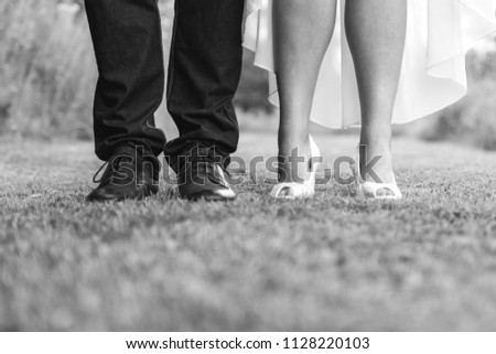 Bride and Groom's Shoes