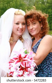 Bride With Her Beautiful Mother In Law