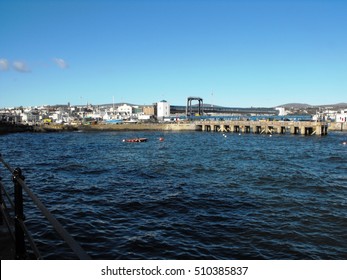 THe Bride Hills Rise Above The Arc Of Ramsey Bay, Isle Of Man