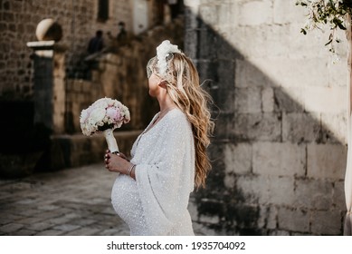 Bride Holding Beautiful Bridal Bouqet