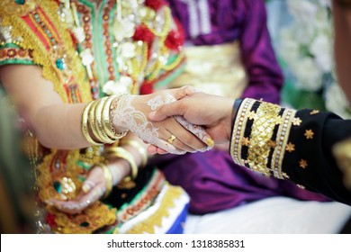 bride holding each other