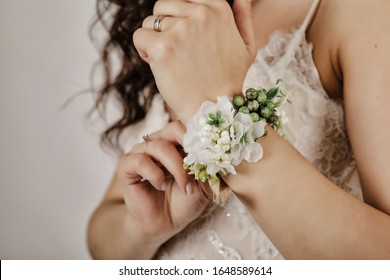 wedding wrist corsage