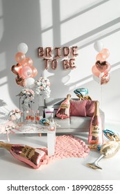 Bride's Bachelorette Party With
Themed Decor