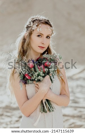 Similar – Portrait of a pretty girl with crown