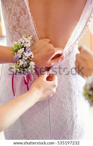 Similar – Hochzeitskleid Hochzeitstag