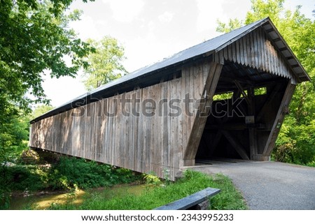 Bridge # 17-45-01 #2

Bennett's Mill Covered Bridge, near Greenup, Kentucky, was built in 1855. It carries Brown Covered Bridge Road over Tygarts Creek. 