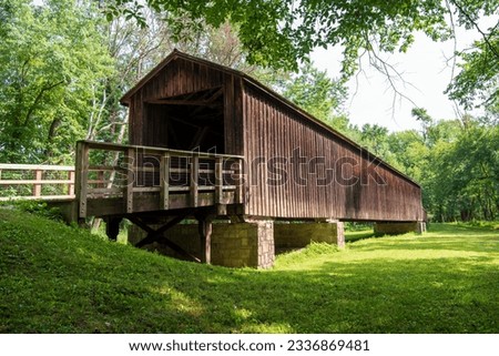 Bridge # 25-58-01
Locust Creek Covered Bridge, built in 1868, became a link in one of the nation's earliest transcontinental roads. Today, it is the longest of Missouri's 4 remaining covered bridges.