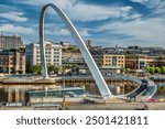 Bridge across the River Tyne betweenn Newcastle and Gateshaed in Northumberland