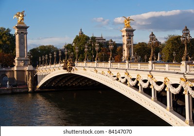 Bridge of Alexandre III in Paris France