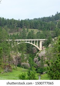 A bridge along the Needles Highway in Custer State Park.