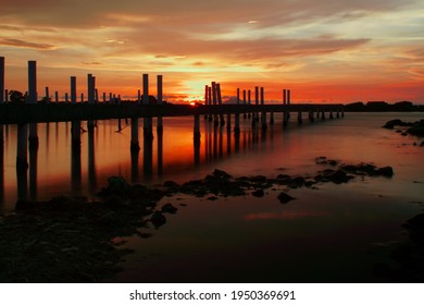 Bridge At Anyar Beach Banten