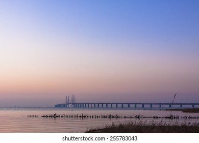 The Bridge Between Denmark (Copenhagen) And Sweden (Malmo), Oresundsbron