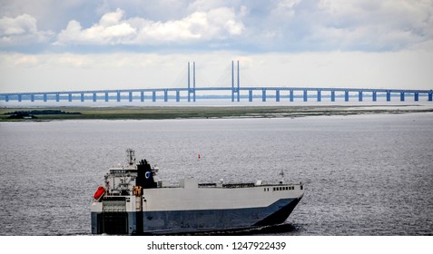 The Øresund Bridge. Bridge Between Denmark / Sweden, Copenhagen / Malmoe. 