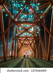Bridge of Blue Fireworks at Thunder Over Louisville 