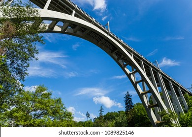 Bridge called "Duha" - Bechyne. Czech Republic - Shutterstock ID 1089825146