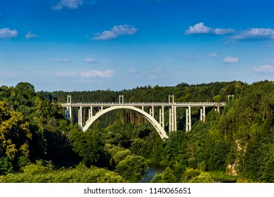Bridge called "Duha" - Bechyne. Czech Republic - Shutterstock ID 1140065651