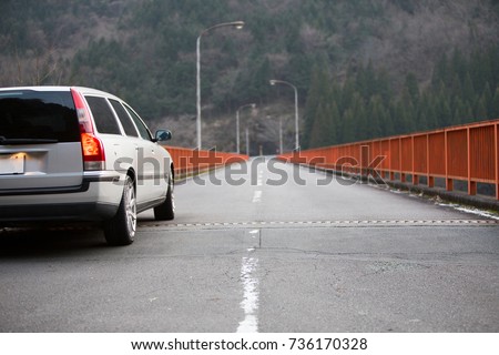 Bridge and car