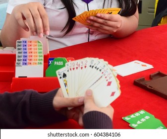  Bridge Card Game With Hand Pick Card From Bidding Box