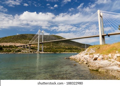 Bridge Of Chalkis, Euboea, Greece 