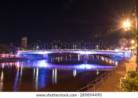 Similar – Brücke im Mondschein Licht