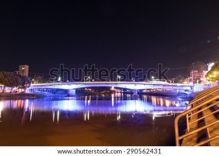 Similar – Brücke im Mondschein Licht