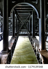 Bridge construction from below