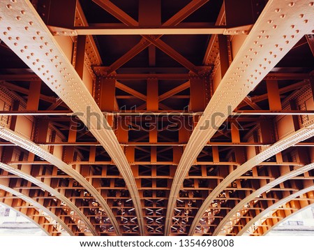 Bridge construction Metal sheet structure pattern Architecture details