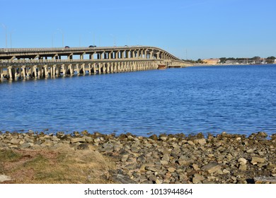 Bridge Crossing From Pensacola Beach To Gulf Breezes