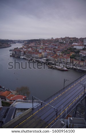 Similar – Image, Stock Photo Douro and old town of Porto