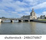 Bridge in Downtown Cedar Rapids Iowa