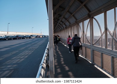 A Bridge From El Paso To Juarez, Mexico. 