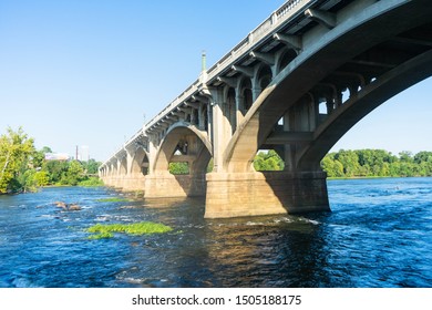 Bridge With Fast Moving River, Columbia SC