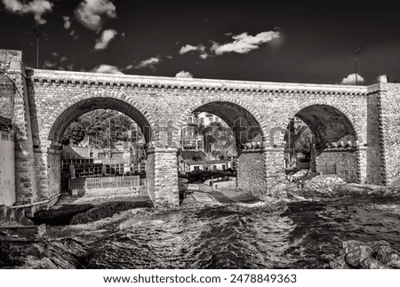 Similar – Image, Stock Photo Overflow Deserted Bridge