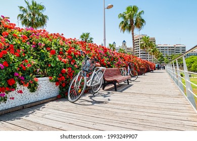 Bridge Of Flowers In Valencia Spain.