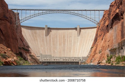 Bridge in front of Dam - Shutterstock ID 2008710758