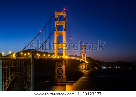 Bridge Golden Gate Night Shot Can Stock Photo Edit Now 1150123577