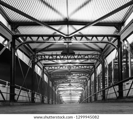 Image, Stock Photo marvels Bridge Illuminate