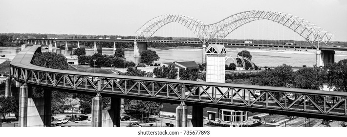 Bridge And Interstate In Memphis Tennessee