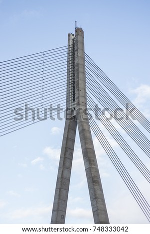 Similar – Erasmus brug Cloudless sky