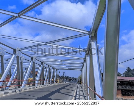 Bridge made of silver steel, in Magelang