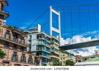 Bridge Mehmed The Conqueror Over Istanbul In Summer Afternoon