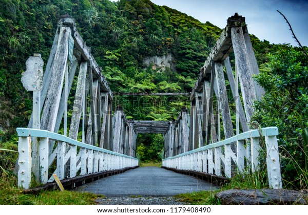 bridge in nature\
background New-Zealand