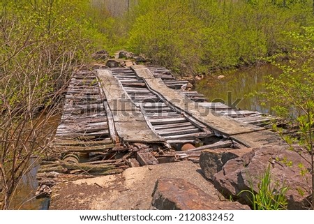 Bridge in Need of Repair Over the Blackwater River in the Canaan Valley National Wildlife Refuge